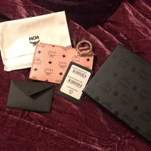 MCM keychain pouch NWT